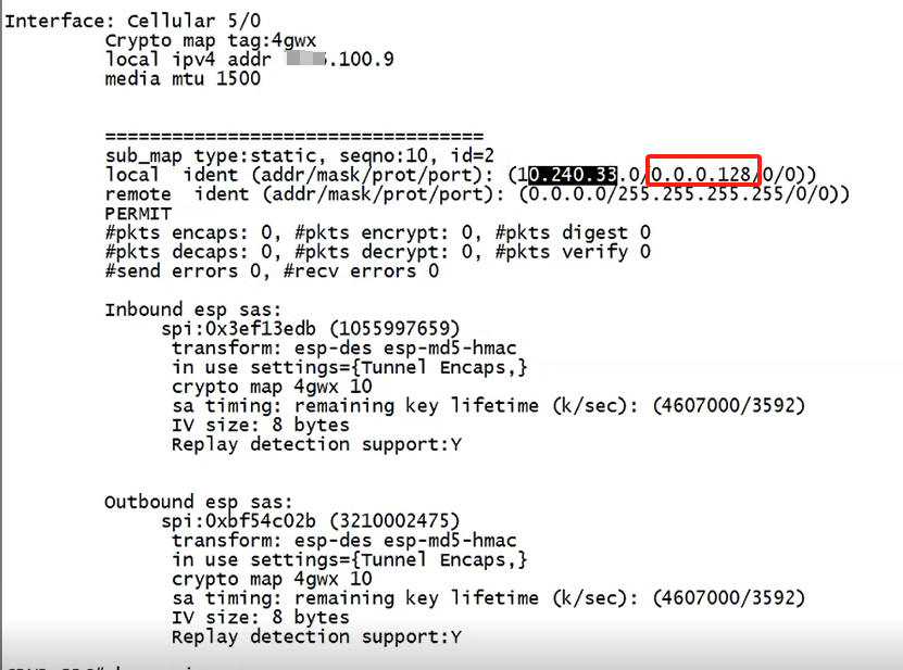 案例1 RSR20-X 有线线路断开后无法通过4G备份线路访问总部资源